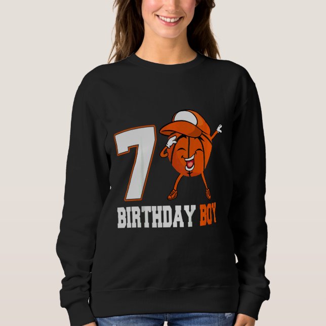Sudadera Niños de 6 años Dabbing Baloncesto 6º cumpleaños B (Anverso)