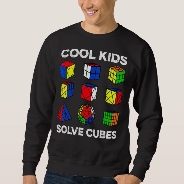 Sudadera Niños de Guay resuelven cubos divertidos Speedcubi (Anverso)