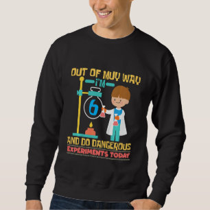 Sudadera Niños De mi camino tengo 6 años y hago experimento