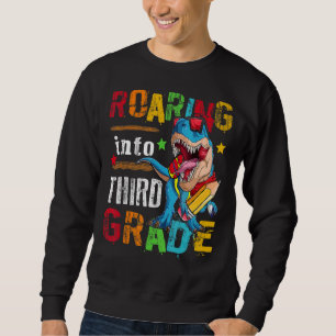Sudadera Niños de tercer grado de dinosaurios a los que los