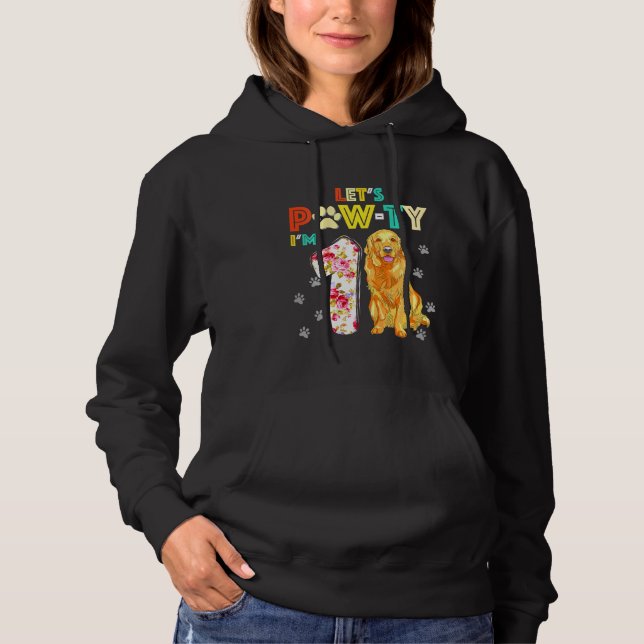 Sudadera Niños de un año de edad perro de Golden Retriever  (Anverso)