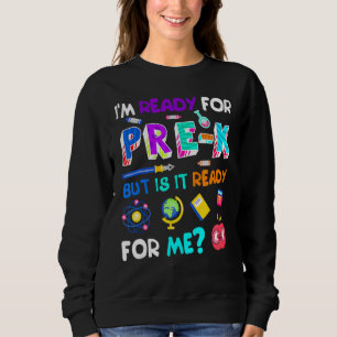 Sudadera Niños De Vuelta Al Primer Día De Tee Preescolar Pr