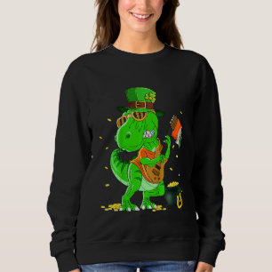 Sudadera Niños Dinosaurios Feliz Día de St Pat Trex Dino St