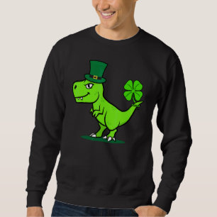 Sudadera Niños Dinosaurios San Patrick's Day T Rex Dino Sha