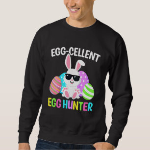 Sudadera Niños Eggcellent Egg Hunt Easter Bunny Toddler Boy