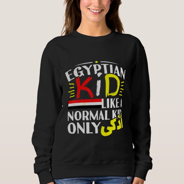 Sudadera Niños egipcios niños niños Chicas árabes escriben  (Anverso)