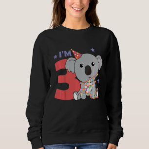 Sudadera Niños El Tercer Cumpleaños Koala Para Los Niños El