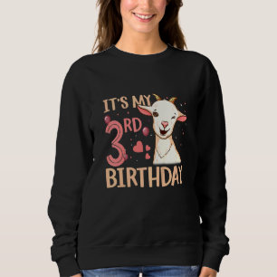Sudadera Niños Es Mi Cumpleaños Número 3 Cabra En Cumpleañ