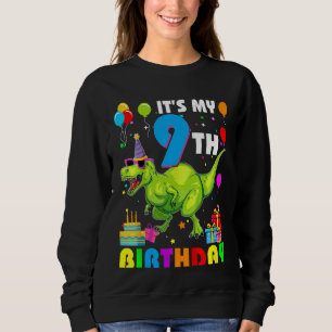 Sudadera Niños es mi noveno cumpleaños feliz 9 años Rex 1