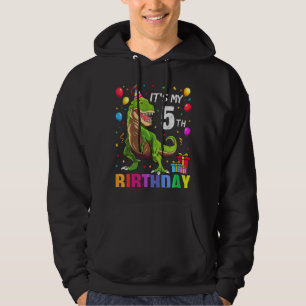 Sudadera Niños es mi quinto cumpleaños feliz sexo de 5 años