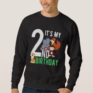 Sudadera Niños es mi segundo zoológico de animales para niñ