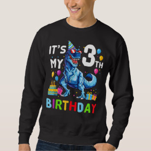 Sudadera Niños es mi tercer cumpleaños feliz de tres años