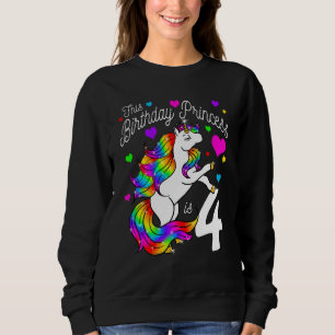 Sudadera Niños Esta Princesa De Cumpleaños Es El 4° Chica F