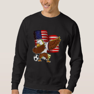 Sudadera Niños Estadounidenses Fútbol Niños Dabbing America