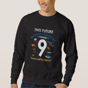 Sudadera Niños Este Futuro Biólogo Marino Cumplió 9 Noveno