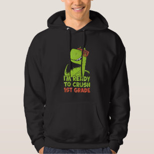 Sudadera Niños Estoy Listo Para Aplastar 1er Grado Espald