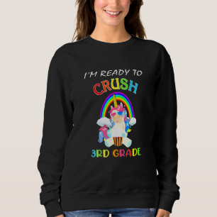 Sudadera Niños Estoy Listo Para Aplastar A Unicornio De 3er
