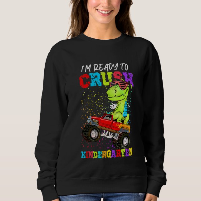 Sudadera Niños estoy listo para aplastar el monstruo de gua (Anverso)
