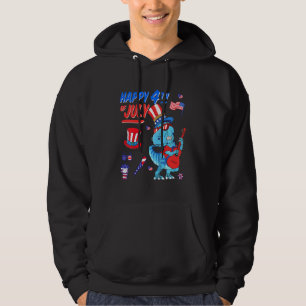 Sudadera Niños Felices 4 De Julio T-Rex Dino Dinosaurio Bab