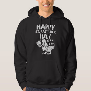 Sudadera Niños felices Día St Pat T-Rex Dino Saurus St Patr