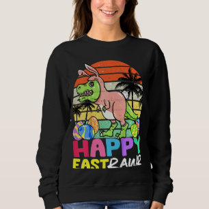 Sudadera Niños Felices Eastrawar T Rex Easter Bunny Dinosau
