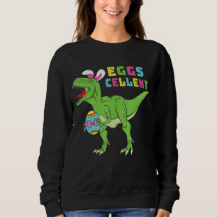 Sudadera Niños felices pascua T Rex Dino Oídos Graciosos Hu