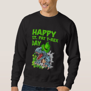 Sudadera Niños felices Patrick T Rex Humor Niños pequeños F