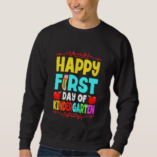 Sudadera Niños Felices Primer Día De Enseñanza De Estudiant