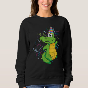 Sudadera Niños Fiesta de cumpleaños Alligator Reptile Anima
