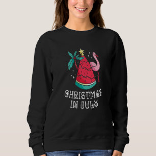 Sudadera Niños Flamenco Navidad Santa Melón Árbol Playa Chr