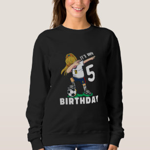 Sudadera Niños Fútbol cumpleaños 5 años de edad dab danc