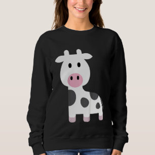 Sudadera Niños Graciosos Moo Cow Cute Farm Animal Vaca Niño