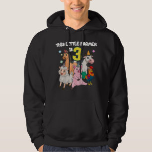 Sudadera Niños Granja De 3 Años Nacimiento Alojamiento Niño