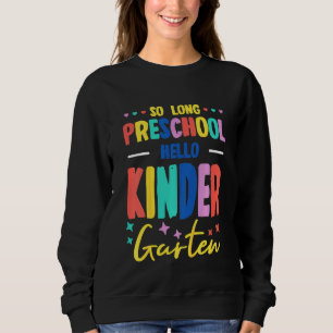 Sudadera Niños hasta el preescolar, hola jardín de infancia
