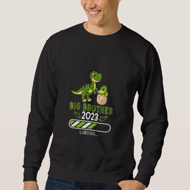 Sudadera Niños Hermanos Gran Hermano 2023 dinosaurio dino 2 (Anverso)