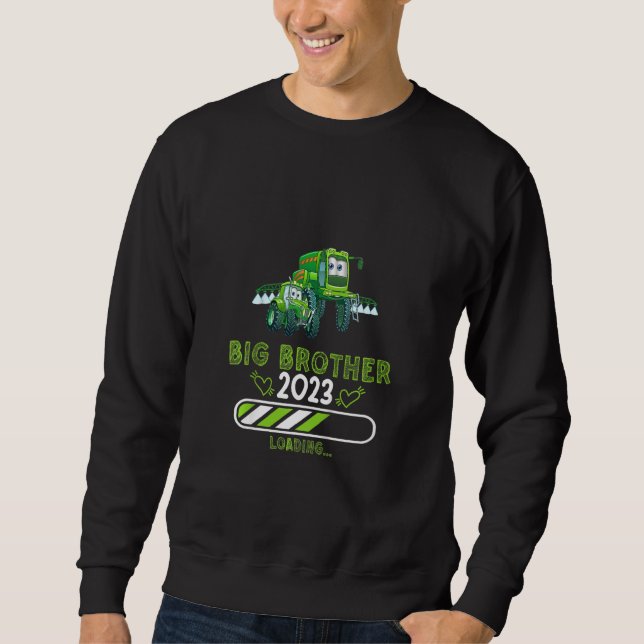 Sudadera Niños Hermanos Gran Hermano 2023 tractor de granja (Anverso)