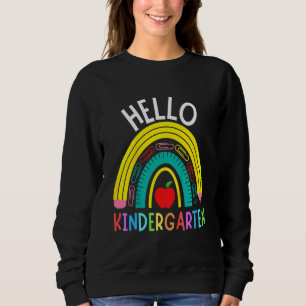 Sudadera Niños Hola Kinder Formas Geniales Arcoiris Diversi
