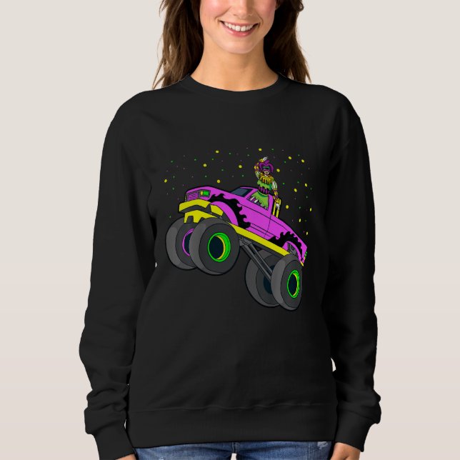 Sudadera Niños Jester montando camión Mardi Gras Guay M (Anverso)