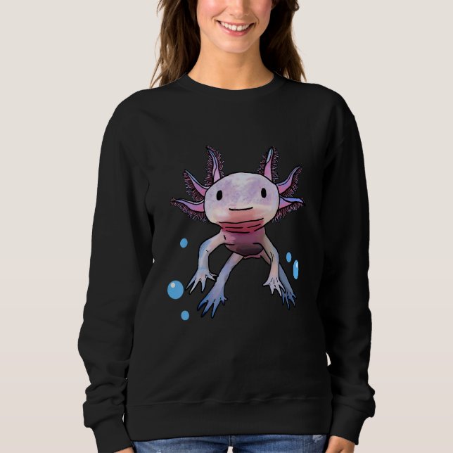 Sudadera Niños jóvenes anfibios mexicanos de Cute Axolotl c (Anverso)