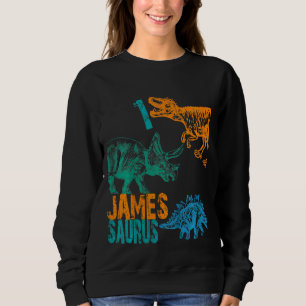 Sudadera Niños Jóvenes James Saurus Primer Cumpleaños Niños