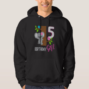 Sudadera Niños Koala de 5 años Cumpleaños Chica Koalafied 5