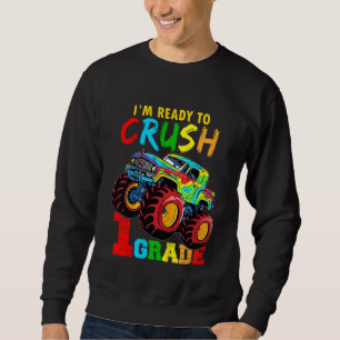 Sudadera Niños Listos Para Aplastar Camión Monstruo De Prim