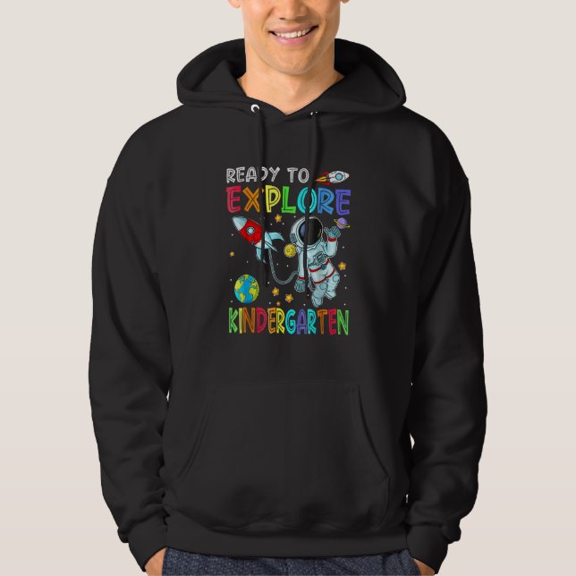 Sudadera Niños Listos Para Explorar Kinder Regreso A Clases (Anverso)