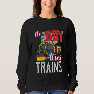 Sudadera Niños Locomotor Ferrocarril De Motor De Vapor - Es