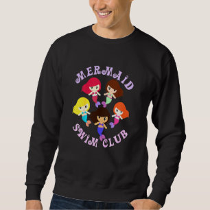 Sudadera Niños Mermaid Club de Natación Sirena Tween Niños 