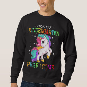 Sudadera Niños Miren El Jardín Infantil Aquí Vengo Unicorn