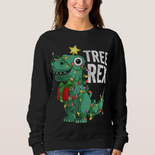 Sudadera Niños Navidades del árbol de los dinosaurios Rex P