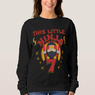 Sudadera Niños Ninja Edad 7 Karate Fan 7º Nacimiento Fiesta