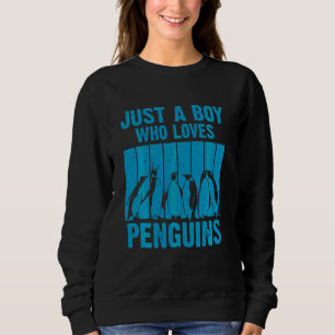 Sudadera Niños niños de arte de pingüino de Cute Hombres Zo