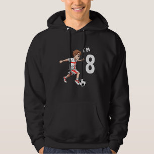 Sudadera Niños ocho cumpleaños fútbol Inglaterra Niño de 8 